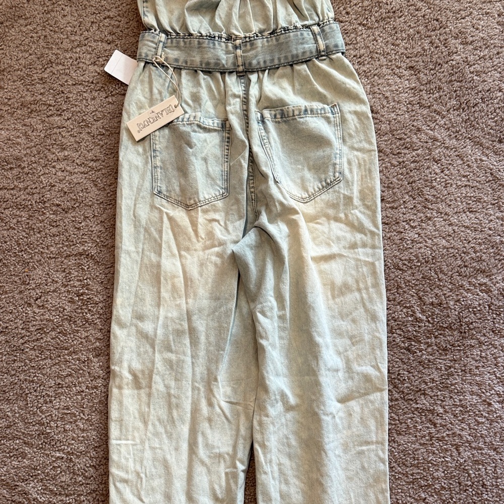 Blank NYC Light Denim Jumpsuit - Picture 6 of 7